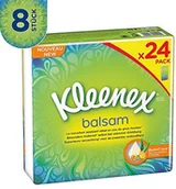 Chusteczki higieniczne - Kleenex Balsam chusteczki higieniczne, 4-warstwowe, idealne w przypadku przeziębień i alergii, 8 x 24 opakowania po 9 chusteczek, opakowanie zapasowe - miniaturka - grafika 1
