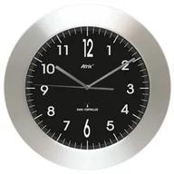 Zegary - Atrix Zegar aluminiowy szeroka ramka radiowy DCF #1 - miniaturka - grafika 1