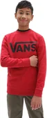 Bluzy dla dziewczynek - Vans bluza ęca BOYS CLASSIC CREW Chili Pepper/Black - miniaturka - grafika 1