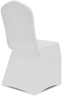vidaXL Elastyczne pokrowce na krzesła, białe, 30 szt. vidaXL - Pokrowce na meble - miniaturka - grafika 5