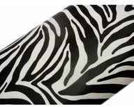 Okleiny - Gekkofix Folia Okleina Meblowa Samoprzylepna BIAŁO-CZARNA ZEBRA 45x50 W28 W28-045-0050 - miniaturka - grafika 1