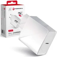 Ładowarki do telefonów - Forcell Ładowarka sieciowa Forcell ze złączem USB-C Type C 3A 45W PD QC 4.0 Biała 13483X0 - miniaturka - grafika 1