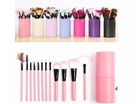 Pędzle do makijażu - Bojwani Zestaw Pędzli Do Makijażu 12sztuk + Etui 705C-394BD - miniaturka - grafika 1