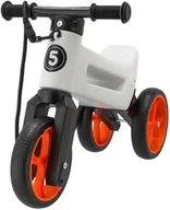 Rowerki biegowe - Funny Wheels rowerek dziecięcy Super Sport 2w1 biały/pomarańczowy - miniaturka - grafika 1