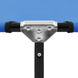 vidaXL Składany leżak, niebieski, stal - Leżaki ogrodowe - miniaturka - grafika 8