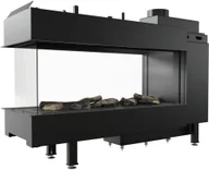 Wkłady kominkowe - Kratki.pl Wkład gazowy LEO lewy prawy 100 tunel na gaz propan LEO/LP/100/TUNEL/G31/37MBAR - miniaturka - grafika 1