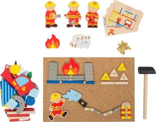 small foot Small Foot, przybijanka dla dzieci Straż pożarna - Układanki dla dzieci - miniaturka - grafika 3