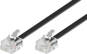 Kable miedziane - MicroConnect MicroConnect RJ-11/RJ-11 M/M 10m Czarny MPK190 - miniaturka - grafika 1