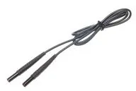 Przewody elektryczne - Conotech 1,2m czarny 1 kV (wtyki bananowe) WAPRZ1X2BLBB - miniaturka - grafika 1