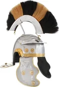 Repliki - broń - vidaXL Replika starożytnego hełmu rzymskiego LARP srebrna stal 286119 - miniaturka - grafika 1