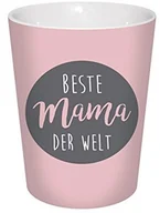 Kubki - infinite by GEDA LABELS Infinite by GEDA LABELS 12717 kubek porcelanowy ""najlepszej mamy na świecie"" V-Mug, porcelana, różowy/szary, 8,5 x 8,5 x 10 cm 12717 - miniaturka - grafika 1