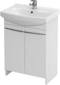 Szafki łazienkowe - Cersanit Zestaw szafka z umywalką Amira Cersania 60 biała - miniaturka - grafika 1