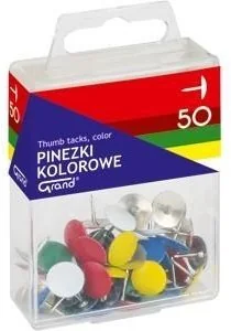 Pinezki klasyczne kolorowe Grand 50szt. - Pinezki - miniaturka - grafika 3