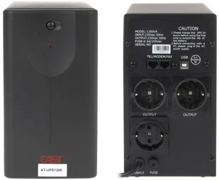 East ZASILACZ UPS AT-UPS850-LED 850 VA - Zasilacze awaryjne UPS - miniaturka - grafika 2