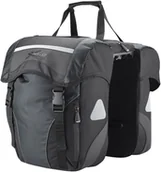 Sakwy rowerowe - XLC XLC Carry More Podwójna sakwa 30l z adapterem, black/anthracite 2021 Sakwy 2501716210 - miniaturka - grafika 1