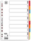 Przekładki do segregatorów - Elba 400034720 Register, karton, A4, 10-częściowy, 230 G/M, niezadrukowane, 25 sztuk, białe 400034720 - miniaturka - grafika 1