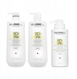 Goldwell DUALSENSES RICH REPAIR Szampon 1000 ml + Odżywka 1000 ml + Kuracja 500 ml 0000052704 - Szampony do włosów - miniaturka - grafika 2