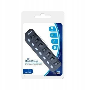MediaRange HUB USB  7-Port USB 2.0 MRCS504 MRCS504 - Huby USB - miniaturka - grafika 2