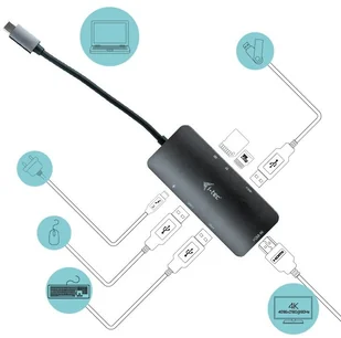i-tec USB-C Metal Nano Dock 4K HDMI + Power Delivery 60 W C31NANODOCKPD - Kable USB - miniaturka - grafika 2