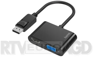 Hama Adapter DisplayPort HDMI/VGA 0,08 m - Adaptery i przejściówki - miniaturka - grafika 3