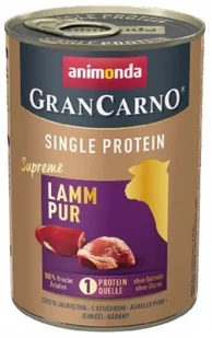 Animonda GranCarno GranCarno Single Protein Jagnięcina puszka 400g - Mokra karma dla psów - miniaturka - grafika 3