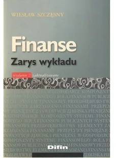 Finanse. Zarys wykładu - Finanse, księgowość, bankowość - miniaturka - grafika 2