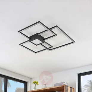 Lindby Duetto lampa sufitowa LED antracyt 38W - Lampy sufitowe - miniaturka - grafika 2