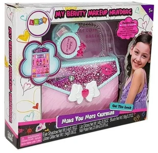 Import LEANToys Zestaw Kosmetyków w Torebce Lusterko Brokaty Paznokcie LT-8311-0 - Zabawy w naśladowanie dorosłych - miniaturka - grafika 6
