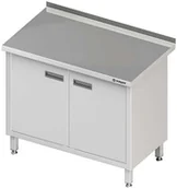 Stoły gastronomiczne - Stalgast Stół przyścienny z drzwiami skrzydłowymi W1200xD700xH850 ( 980157120) - miniaturka - grafika 1