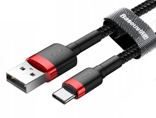 Baseus Kabel Cafule USB-C 3A 0.5M red black CATKLF-A91 - Kable USB - miniaturka - grafika 8