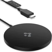 Ładowarki do telefonów - Spigen Ładowarka bezprzewodowa PowerArc ArcField Qi MagSafe PF2009, czarna 8809756640629 - miniaturka - grafika 1