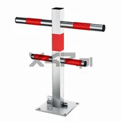 Wyposażenie miejsc publicznych - Polski produkt Blokada parkingowa składana X4-O typu choinka - miniaturka - grafika 1