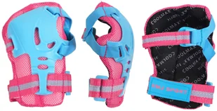 Smj Komplet Ochraniacze CR368 różowo niebieskie L - Ochraniacze - miniaturka - grafika 2