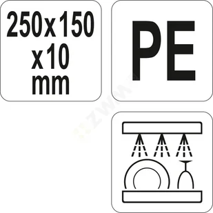 Yato DESKA DO KROJENIA 250x150x10 BIAŁA YG-02150 - Deski do krojenia - miniaturka - grafika 3