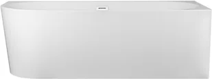 Corsan Wanna narożna do montażu przyściennego Intero prawa 160 cm z wykończeniem białym 649421 - Wanny - miniaturka - grafika 11