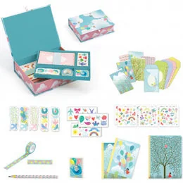 Djeco kuferek z zestawem papierniczym Charlotte - Zabawki kreatywne - miniaturka - grafika 2