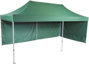 Namiot ekspresowy 6x3m o konstrukcji aluminiowej z profilu sześciokątnego, Czarny - Pawilony ogrodowe - miniaturka - grafika 12