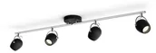 Lampy sufitowe - Philips Rivano Bar/Tube Black 4x4.3W Listwa oświetleniowa 915005695801 - miniaturka - grafika 1