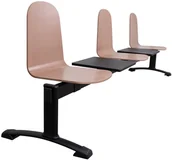 Wyposażenie miejsc publicznych - Grospol Ławka Malmo Wood 5T Black - miniaturka - grafika 1