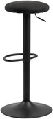 Taborety i hokery - Actona Stołek barowy Regulowany Finch Antracytowy - miniaturka - grafika 1