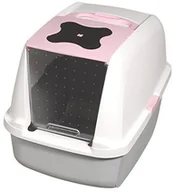 Kuwety dla kotów - Catit toaleta dla kotów z pokrywą, różowy - miniaturka - grafika 1