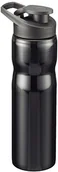 Akcesoria turystyczne - Fischer rower butelka do picia, ze stali nierdzewnej, czarny 86081 86081 - miniaturka - grafika 1