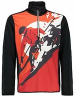 Koszulki sportowe męskie - CMP Koszulka chłopięca Pile Da Sci Con Stampa z długim rękawem, czarna, 110 30L1004 - miniaturka - grafika 1