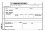 Druki akcydensowe - Firma krajewski Zlecenie przewozowe - Umowa przewozu [Pu/Sm-159] Pu/Sm-159 - miniaturka - grafika 1