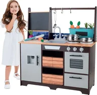 Zabawki AGD - EcoToys Duża drewniana kuchnia dla dzieci akcesoria 2028 - miniaturka - grafika 1