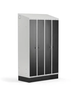 AJ Produkty Metalowa szafa ubraniowa na cokole - Szafki BHP - miniaturka - grafika 2