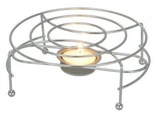 Tadar Podgrzewacz Chromowany Okrągły Świeczka 15 Cm - Podstawki pod garnki - miniaturka - grafika 2