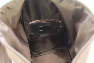 ELKOR (PL) Plecak Skórzany ELKOR (PL) Jowita De Luxe Skóra Naturalna Licowa JASNY CZEKOLADOWY - Plecaki - miniaturka - grafika 2