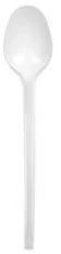 Arpex Łyżeczki plastikowe , białe, 13 cm, 12 szt DJ7908GT - Dekoracje i nakrycia stołu na imprezę - miniaturka - grafika 2