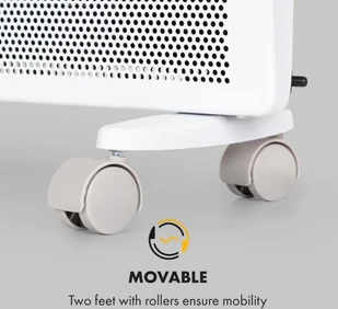 Klarstein Klarstein Hot Spot Slimcurve Double Wave grzejnik typu 2 w 1 ACO7-HtSpSlmcrvDW10W - Ogrzewanie przenośne - miniaturka - grafika 6